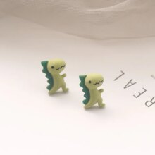 Dinosaur Fresh Cartoon Resin Stud Earrings Dinosaur Fresh Cartoon Resin Stud Earrings