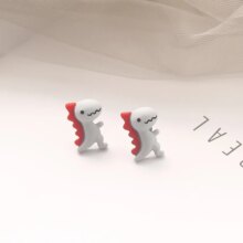 Dinosaur Fresh Cartoon Resin Stud Earrings Dinosaur Fresh Cartoon Resin Stud Earrings
