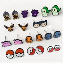 Pokemon Poke Ball Anime Alloy Stud Earrings Pokemon Poke Ball Anime Alloy Stud Earrings