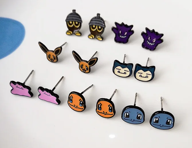 Pokemon Poke Ball Anime Alloy Stud Earrings Pokemon Poke Ball Anime Alloy Stud Earrings
