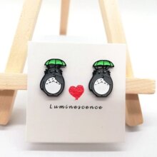 My Neighbor Totoro Anime Alloy Enamel Earrings My Neighbor Totoro Anime Alloy Enamel Earrings