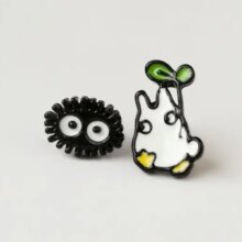 My Neighbor Totoro Cartoon Alloy Enamel Earrings My Neighbor Totoro Cartoon Alloy Enamel Earrings