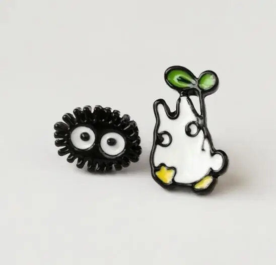 My Neighbor Totoro Cartoon Alloy Enamel Earrings