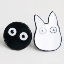 My Neighbor Totoro Cartoon Alloy Enamel Earrings My Neighbor Totoro Cartoon Alloy Enamel Earrings