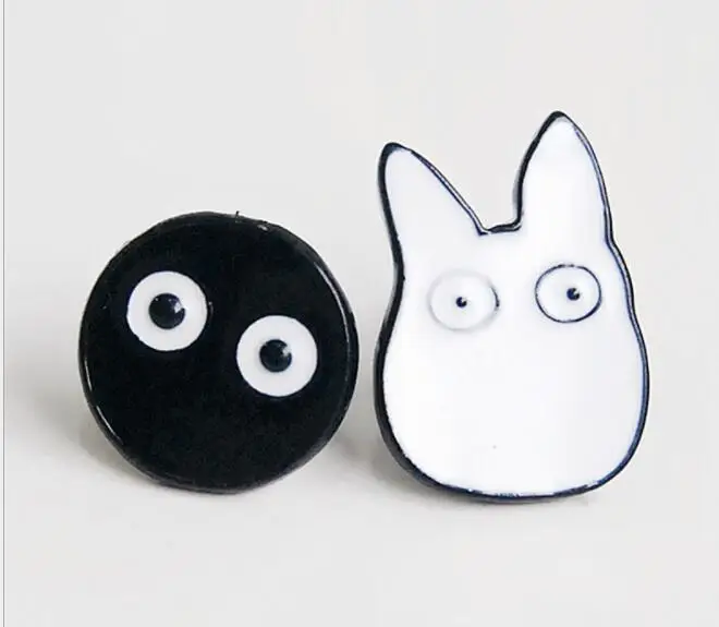 My Neighbor Totoro Cartoon Alloy Enamel Earrings