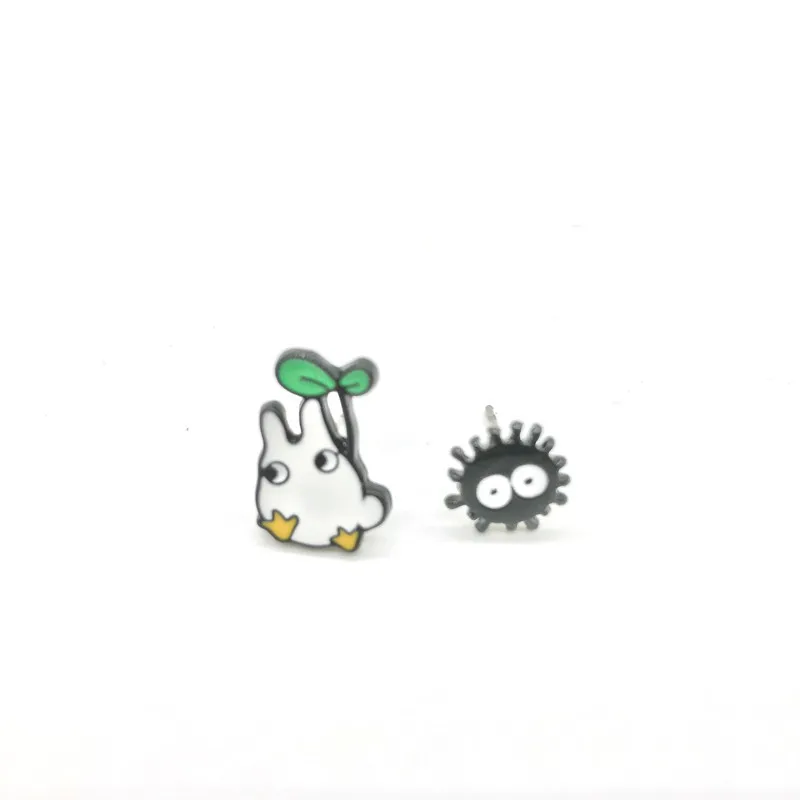 Hayao Miyazaki Totoro Anime Enamel Earrings For Women