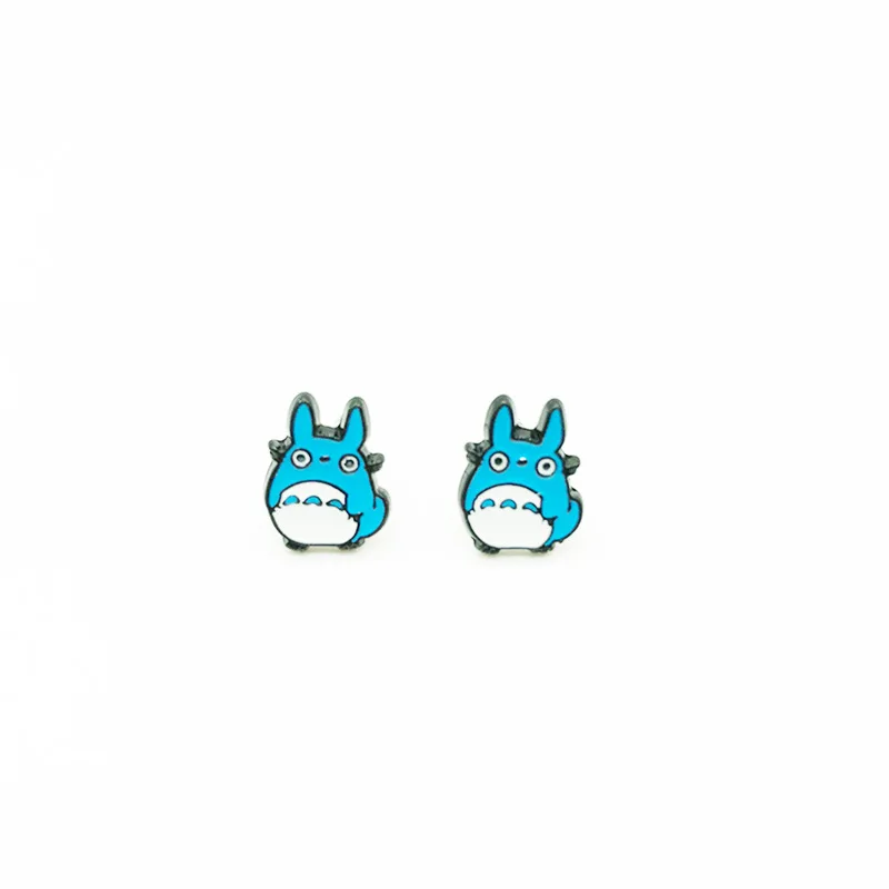 Hayao Miyazaki Totoro Anime Enamel Earrings For Women