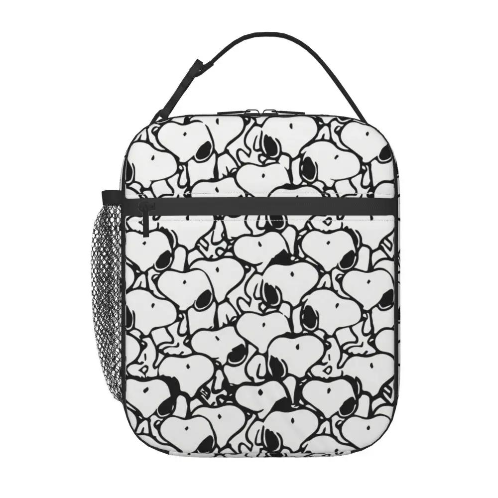 Kawaii Cartoon Snoopy Printed Insulated Lunch Bag