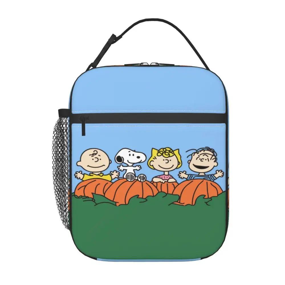 Kawaii Cartoon Snoopy With Friends Insulated Lunch Bag