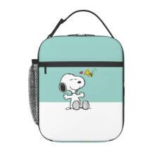 Kawaii Cartoon Snoopy And Woodstock Insulated Lunch Bag Kawaii Cartoon Snoopy And Woodstock Insulated Lunch Bag