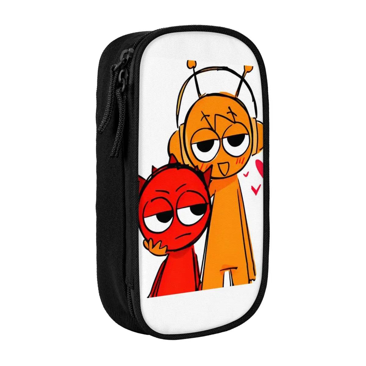Kawaii Cartoon Sprunki Oren And Raddy Pencil Case Kawaii Cartoon Sprunki Oren And Raddy Pencil Case