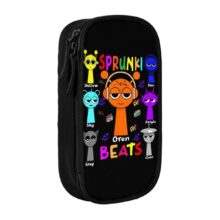 Kawaii Cartoon Sprunki Character Black Pencil Pouch Kawaii Cartoon Sprunki Character Black Pencil Pouch