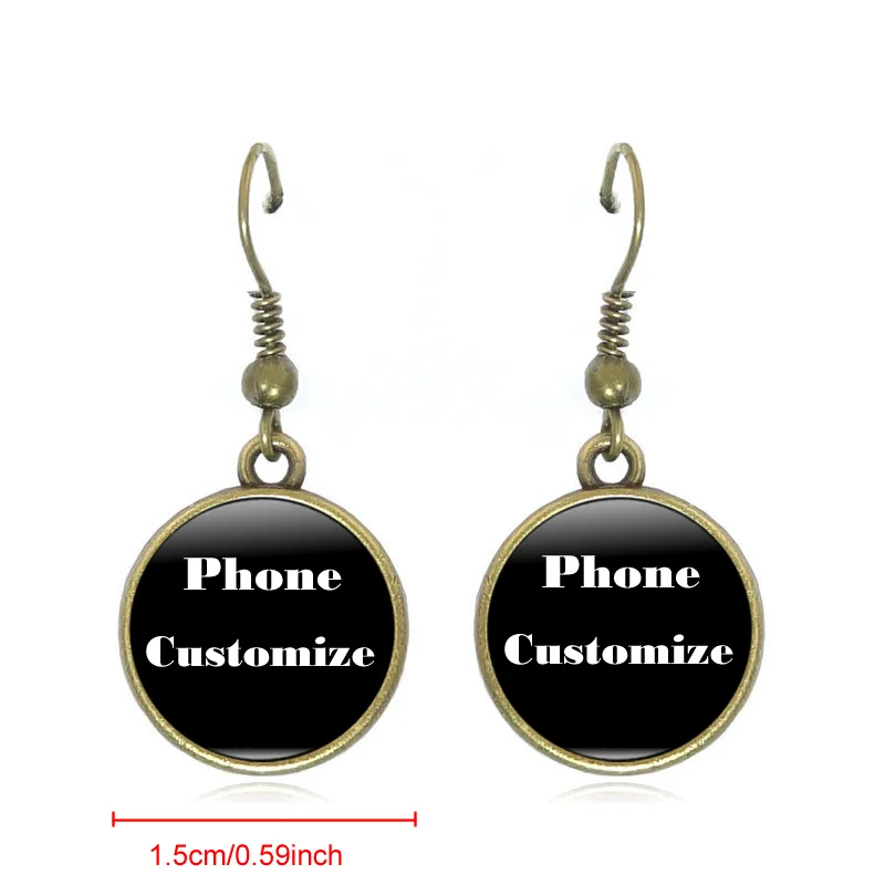 My Neighbor Totoro Anime Bronze/Silver/Golden Glass Earrings For Women