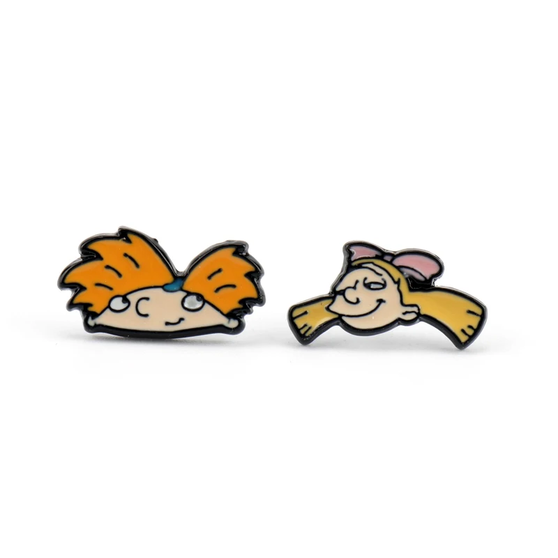 Totoro Kiki Luffy Naruto Cartoon Enamel Stud Earring