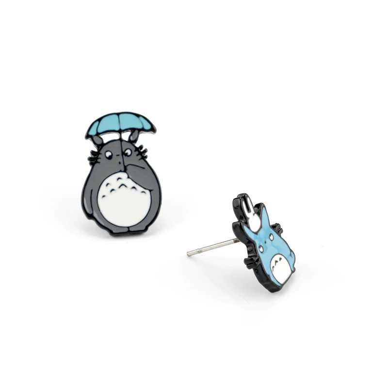 Naruto Sharingan Shippuuden Uzumaki Totoro Anime Enamel Earrings For Women