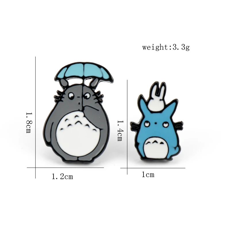 Naruto Sharingan Shippuuden Uzumaki Totoro Anime Enamel Earrings For Women