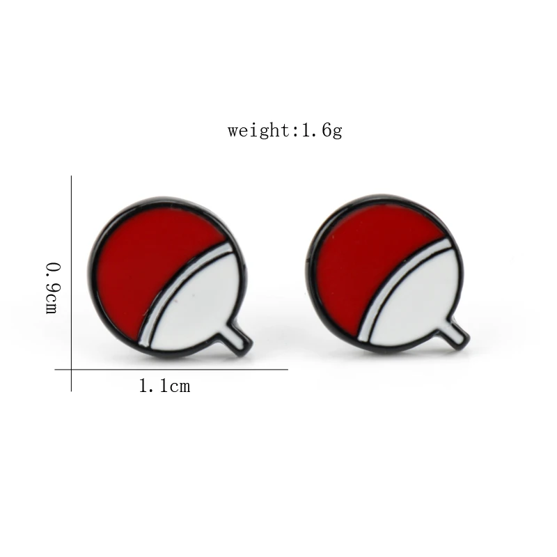 Naruto Sharingan Shippuuden Uzumaki Totoro Anime Enamel Earrings For Women