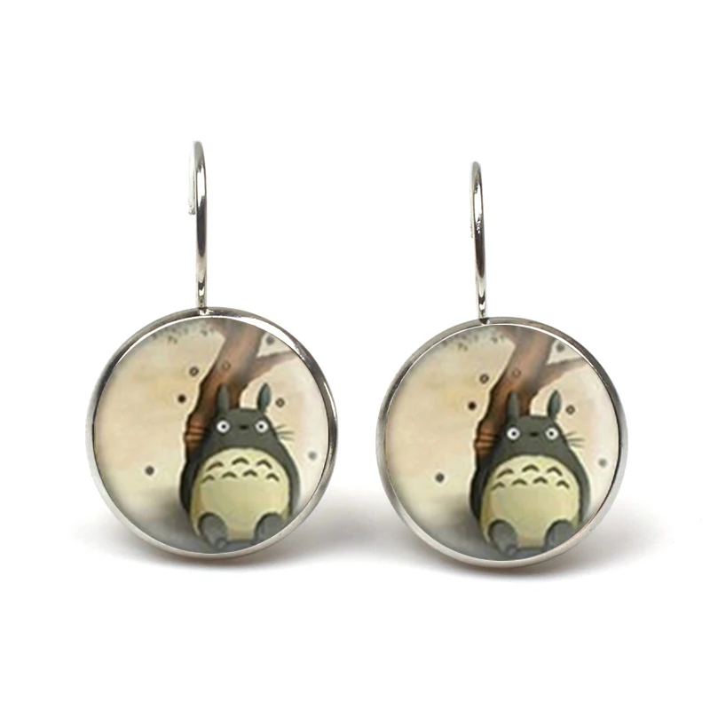 My Neighbor Totoro Glass Cabochon Stud Earring For Women