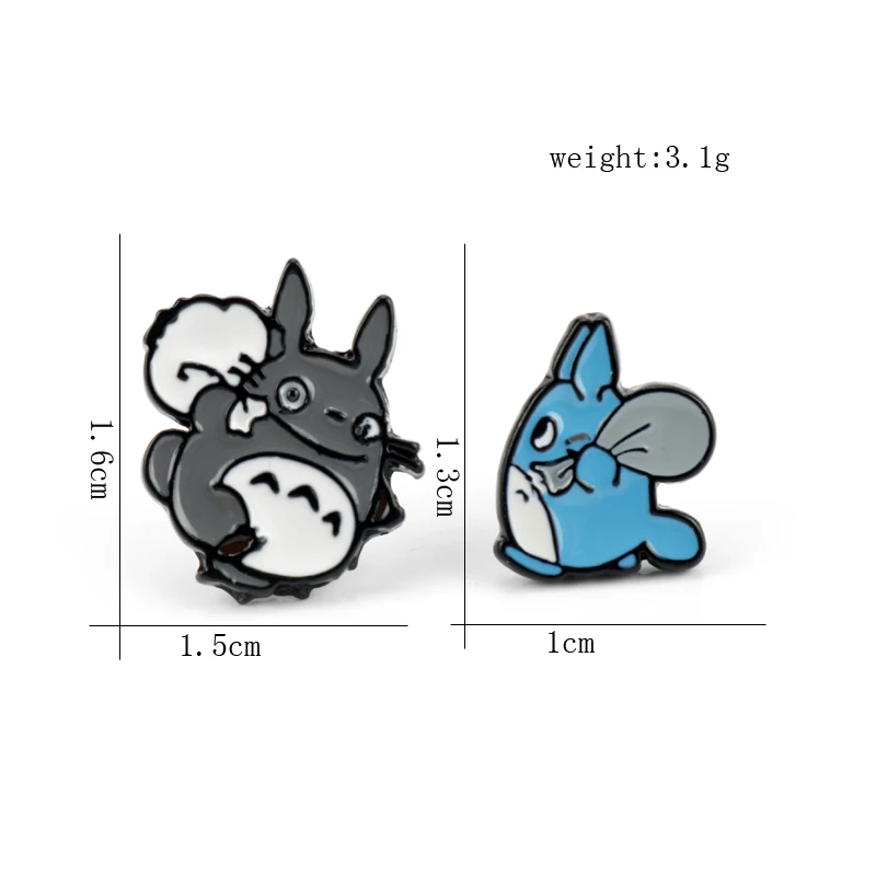 One Punch-Man Naruto Totoro Anime Stud Earrings