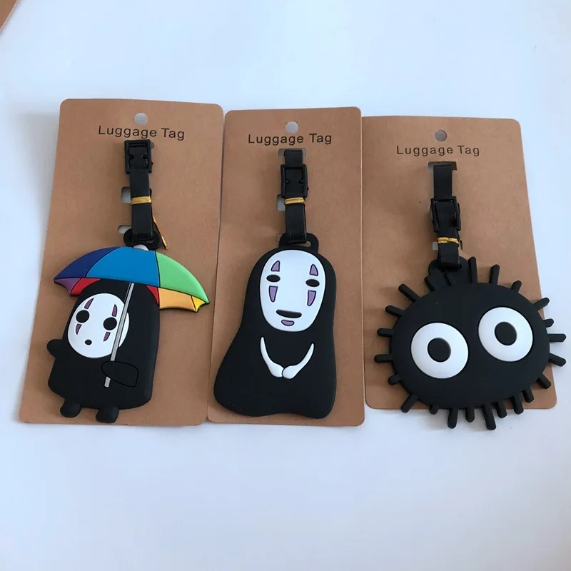 Spirited Away Dusty Black Ball PVC Portable Luggage Tag