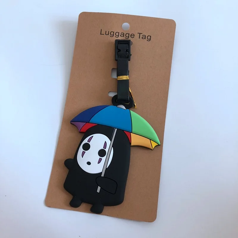 Spirited Away Dusty Black Ball PVC Portable Luggage Tag