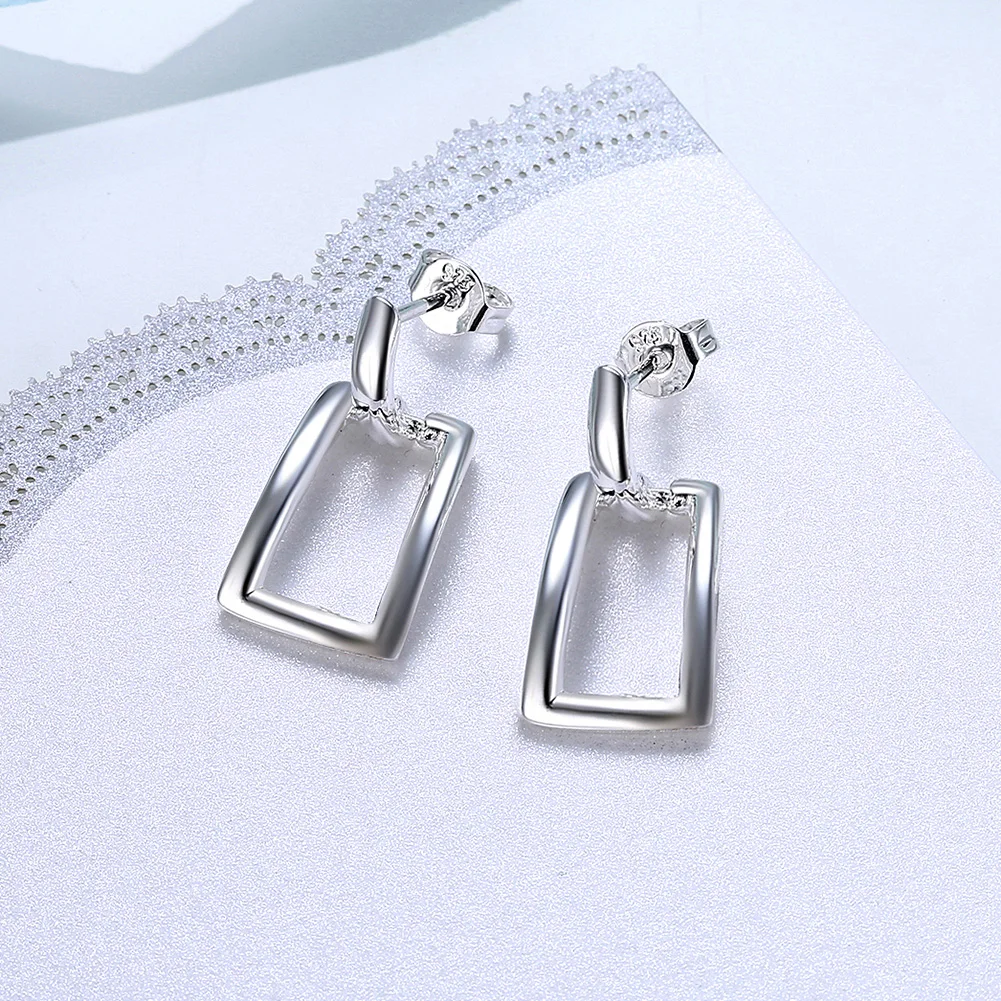 Spirited Away Geometric Silver Simple Trend Studs For Women