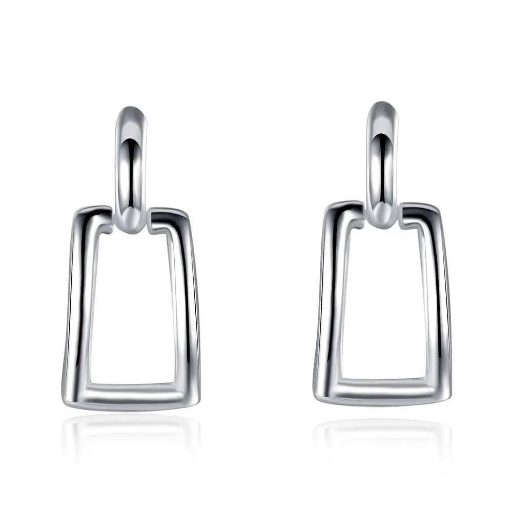 Spirited Away Geometric Silver Simple Trend Studs For Women