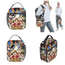 Anime Kawaii One Piece Character Printed Insulated Lunch Bag Anime Kawaii One Piece Character Printed Insulated Lunch Bag