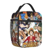 Anime Kawaii One Piece Character Printed Insulated Lunch Bag Anime Kawaii One Piece Character Printed Insulated Lunch Bag
