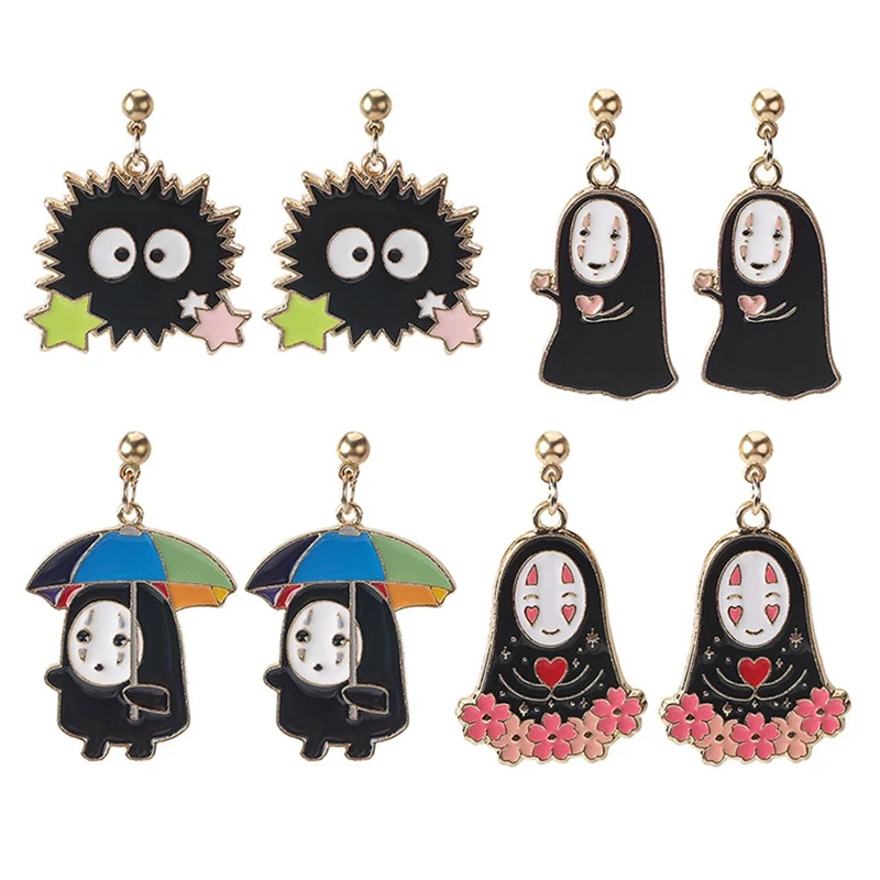 Spirited Away Ghost Anime Alloy Earrings
