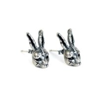 Silver Rogue Rabbit Retro Ear Stud Silver Rogue Rabbit Retro Ear Stud