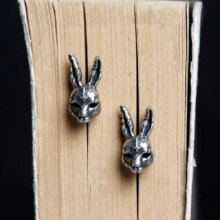 Silver Rogue Rabbit Retro Ear Stud Silver Rogue Rabbit Retro Ear Stud