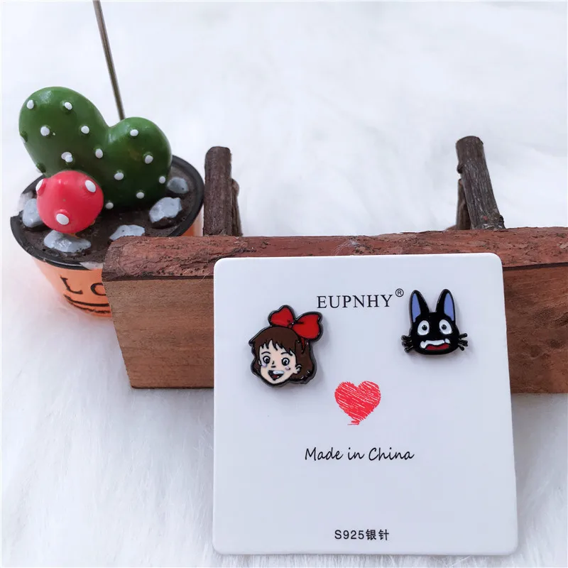 Kiki's Delivery Service Jiji Cat Anime Ear Stud