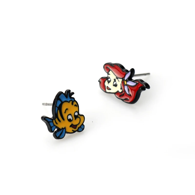 Kiki's Delivery Service Jiji Little Mermaid Cartoon Ear Studs Kiki's Delivery Service Jiji Little Mermaid Cartoon Ear Studs