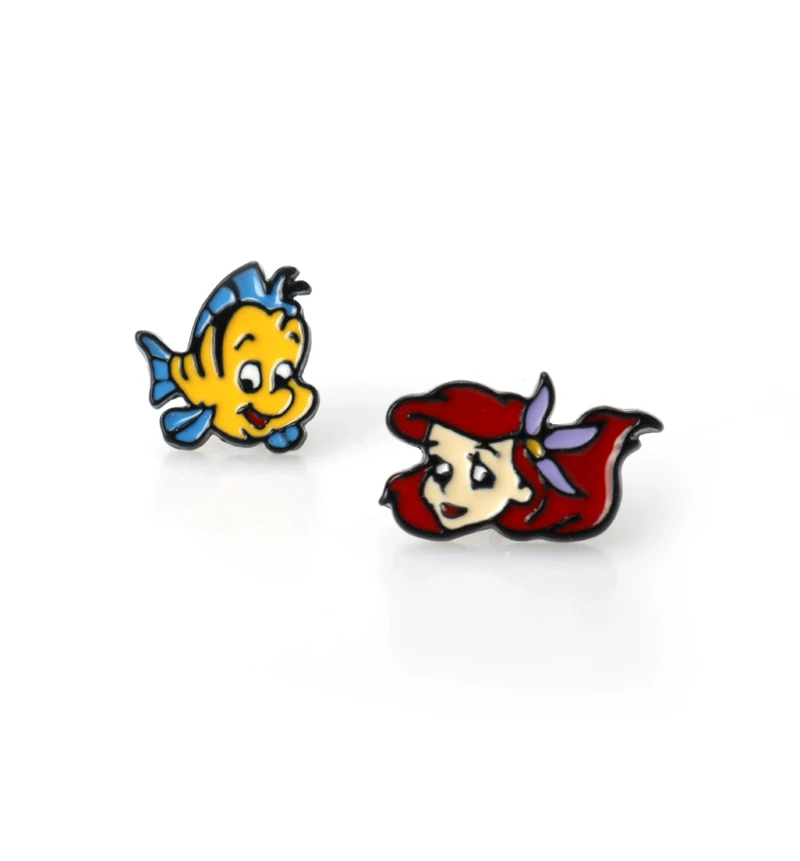 Kiki's Delivery Service Jiji Little Mermaid Cartoon Ear Studs Kiki's Delivery Service Jiji Little Mermaid Cartoon Ear Studs