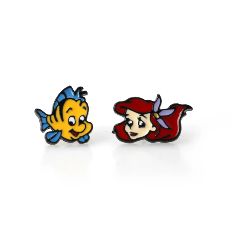Tom & Jerry Kiki JiJi Mermaid Alice In Wonderland Cartoon Ear Stud