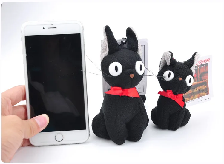 Kawaii Hayao Miyazaki Kiki Delivery Service JiJi Black Cat Cartoon Plush Dolls