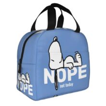 Kawaii Cartoon Snoopy Nope Not Today Lunch Bag Kawaii Cartoon Snoopy Nope Not Today Lunch Bag