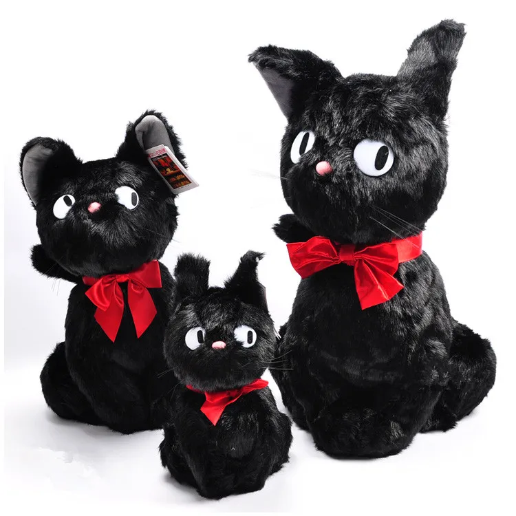 Kiki's Delivery Service Hayao Miyazaki Black JiJi Anime Soft Plush Toy