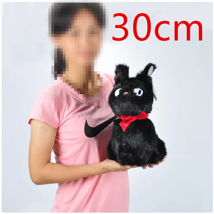 Kiki's Delivery Service Hayao Miyazaki Black JiJi Anime Soft Plush Toy