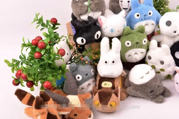 Ghibli Miyazaki Hayao Authentic Totoro Princess Mononoke Kiki's Spirited Away Fox Plush Toys