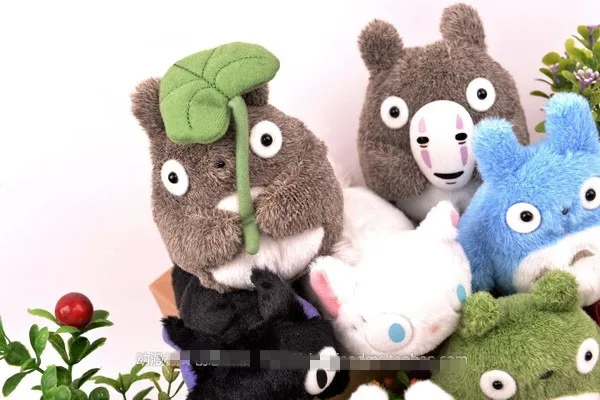Ghibli Miyazaki Hayao Authentic Totoro Princess Mononoke Kiki's Spirited Away Fox Plush Toys