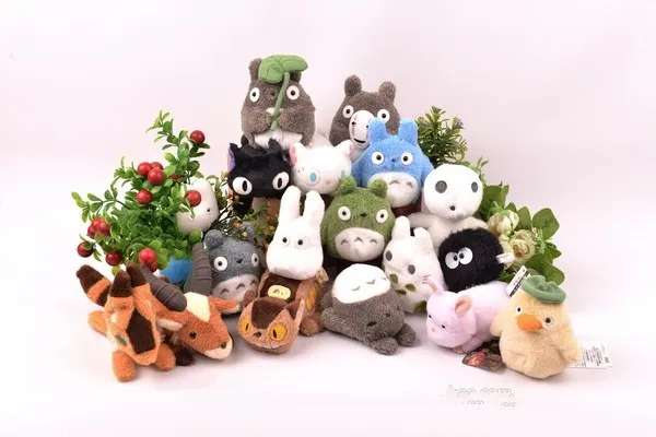 Ghibli Miyazaki Hayao Authentic Totoro Princess Mononoke Kiki's Spirited Away Fox Plush Toys