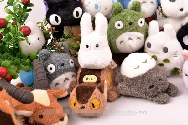 Ghibli Miyazaki Hayao Authentic Totoro Princess Mononoke Kiki's Spirited Away Fox Plush Toys