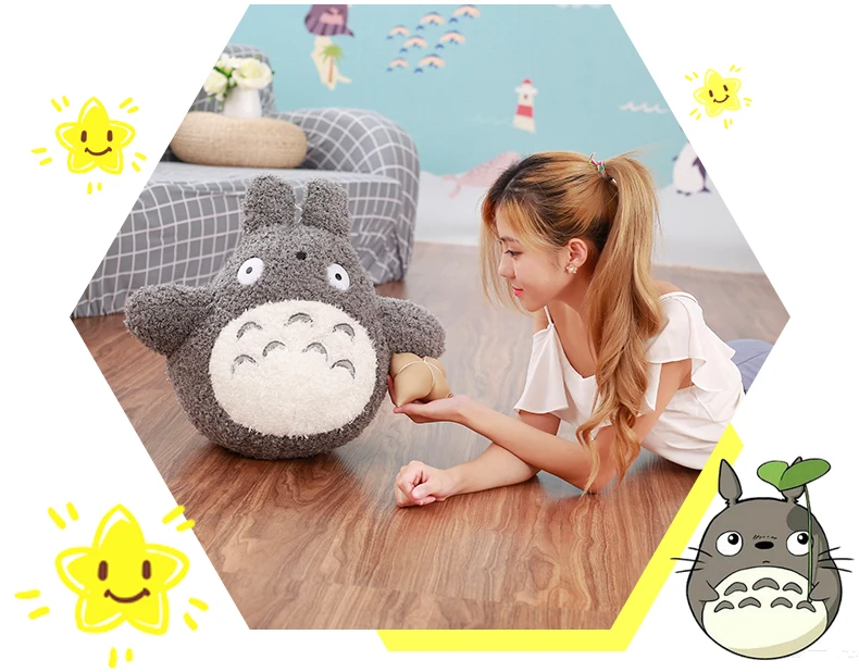 Kawaii Studio Ghibli My Neighbor Totoro Cat Anime Stuffed Long Plush Toy Pillow