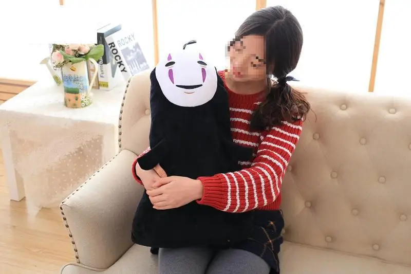 Anime Spirited Away No Face Man Plush Doll Pillow