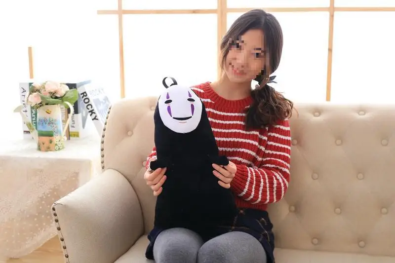 Anime Spirited Away No Face Man Plush Doll Pillow