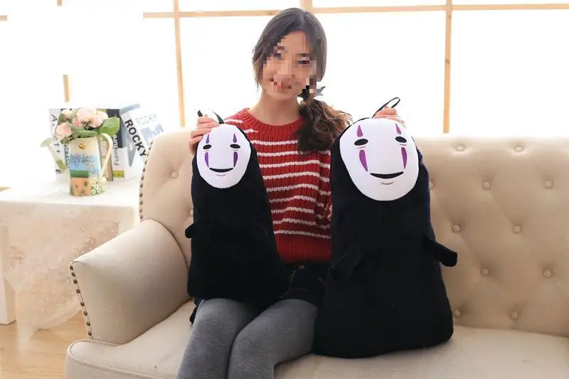 Anime Spirited Away No Face Man Plush Doll Pillow