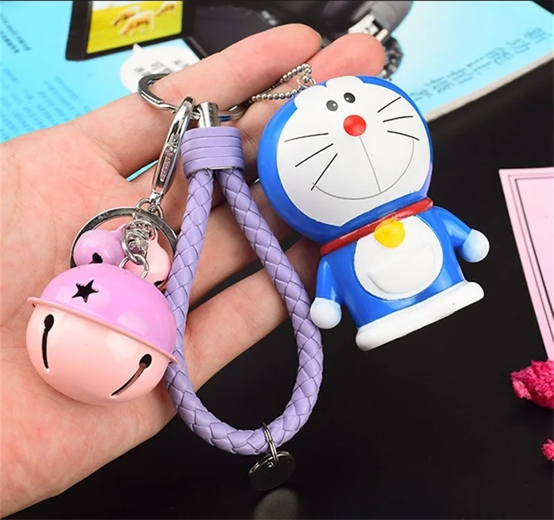 Doraemon Anime Doll Keyring With Bell & Strap
