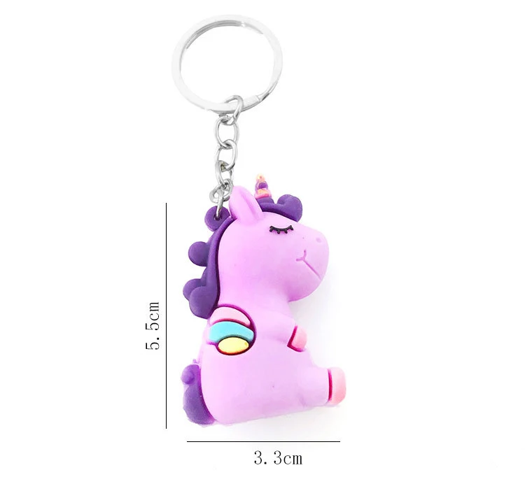 Hello Kitty/Kuromi/Frog/Dog/Unicorn Cartoon Doll Keyring